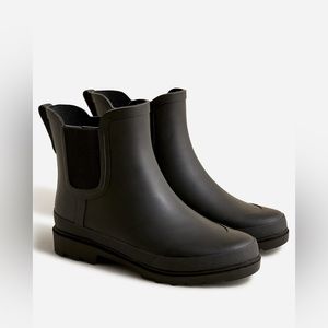 NWT JCrew Short lug-sole rain boots